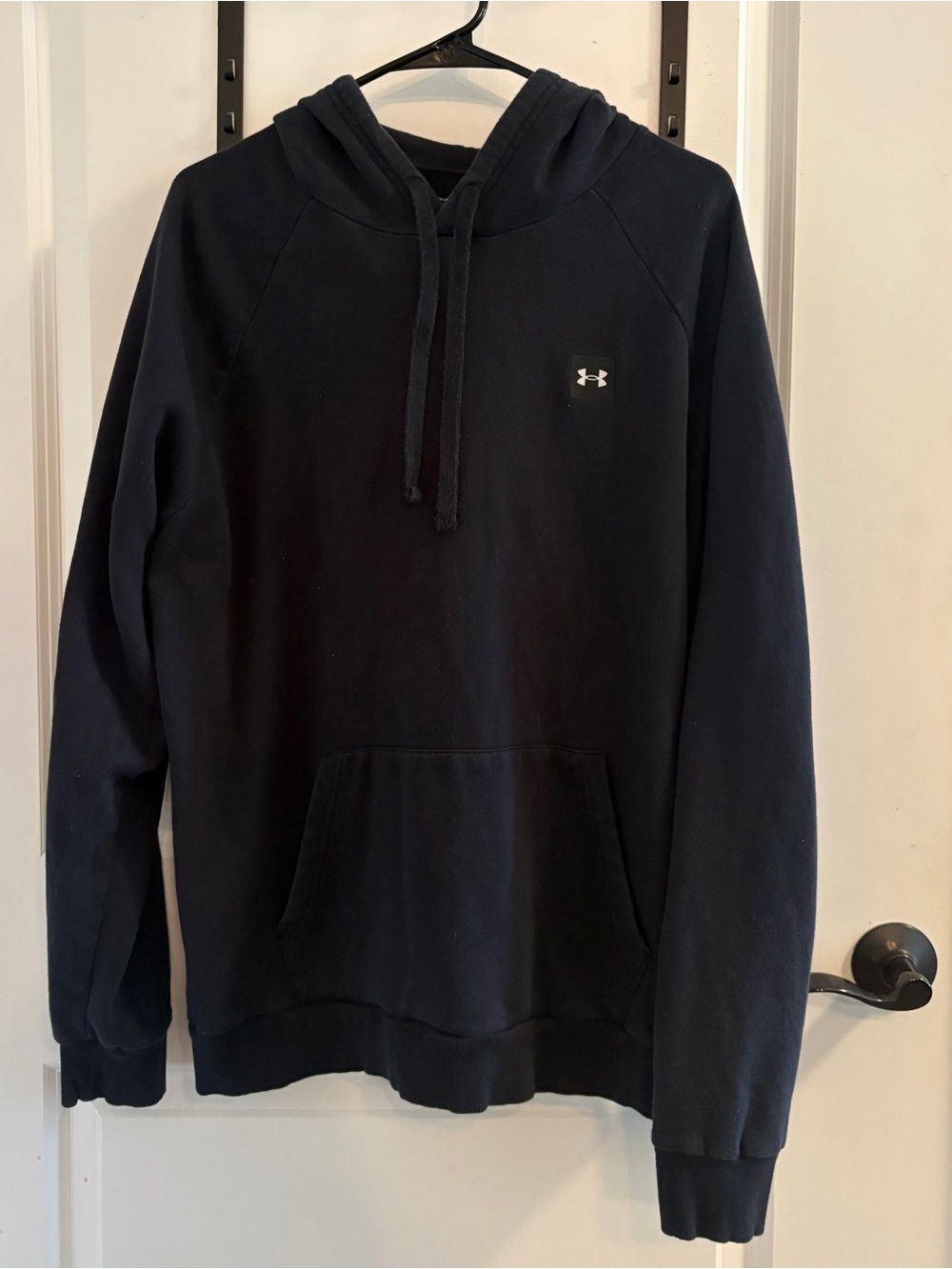 Under Armour Men’s Black Pullover Hoodie with Logo